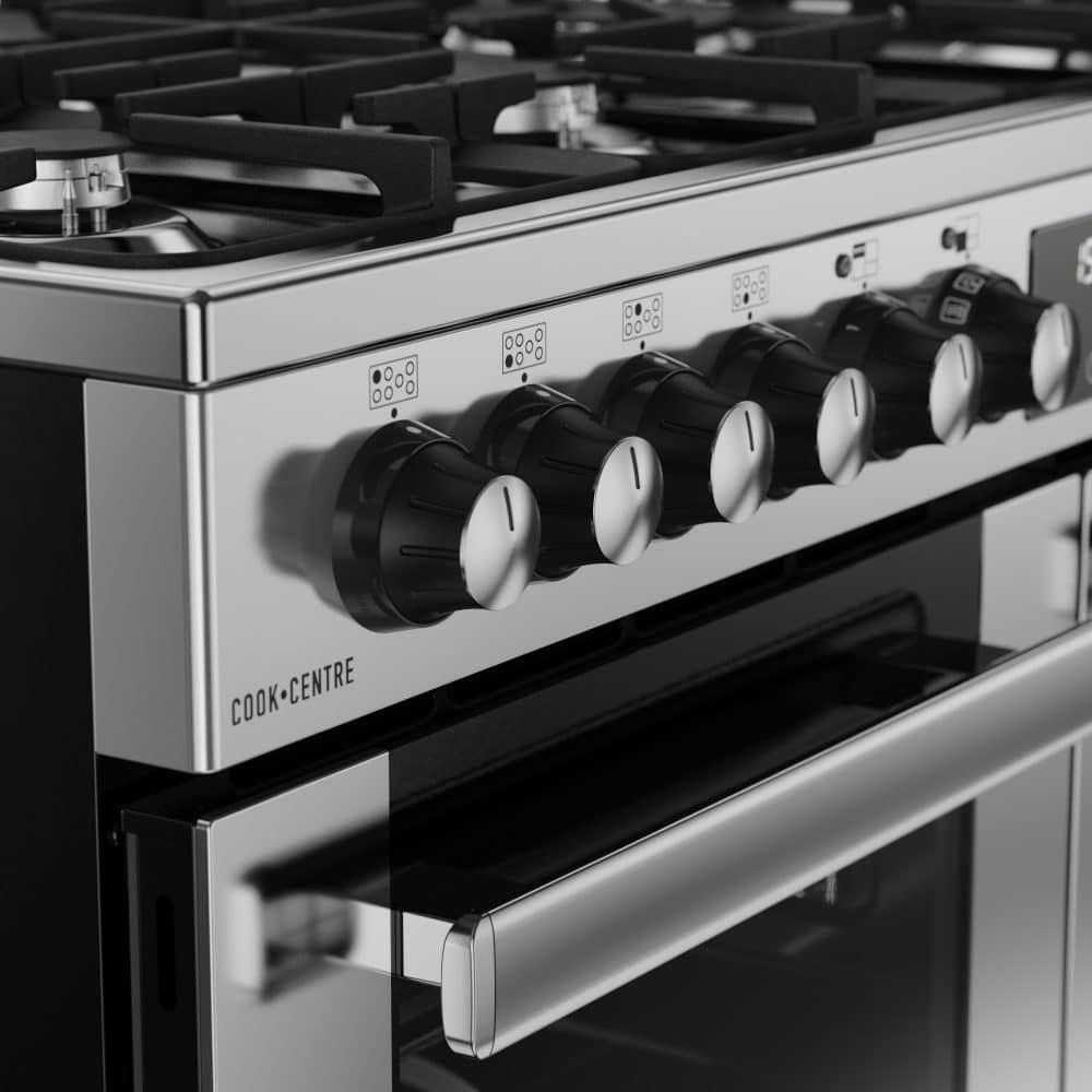 Cookcentre 100 DF 100 cm RVS - Afbeelding 6